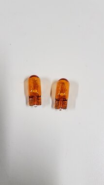 Reflector-licht lampset  oranje LV+RV transparant 85-96 XJ/nieuw