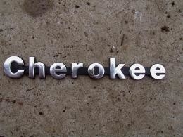 Embleem Cherokee chrome XJ/gebruikt